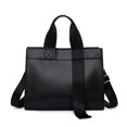 thumbnail image 2 of Bolsa de hombro de cuero liso para mujer bandolera de mano Ehuebsd con asa superior Popular sencillo para uso diario, 2 of 9
