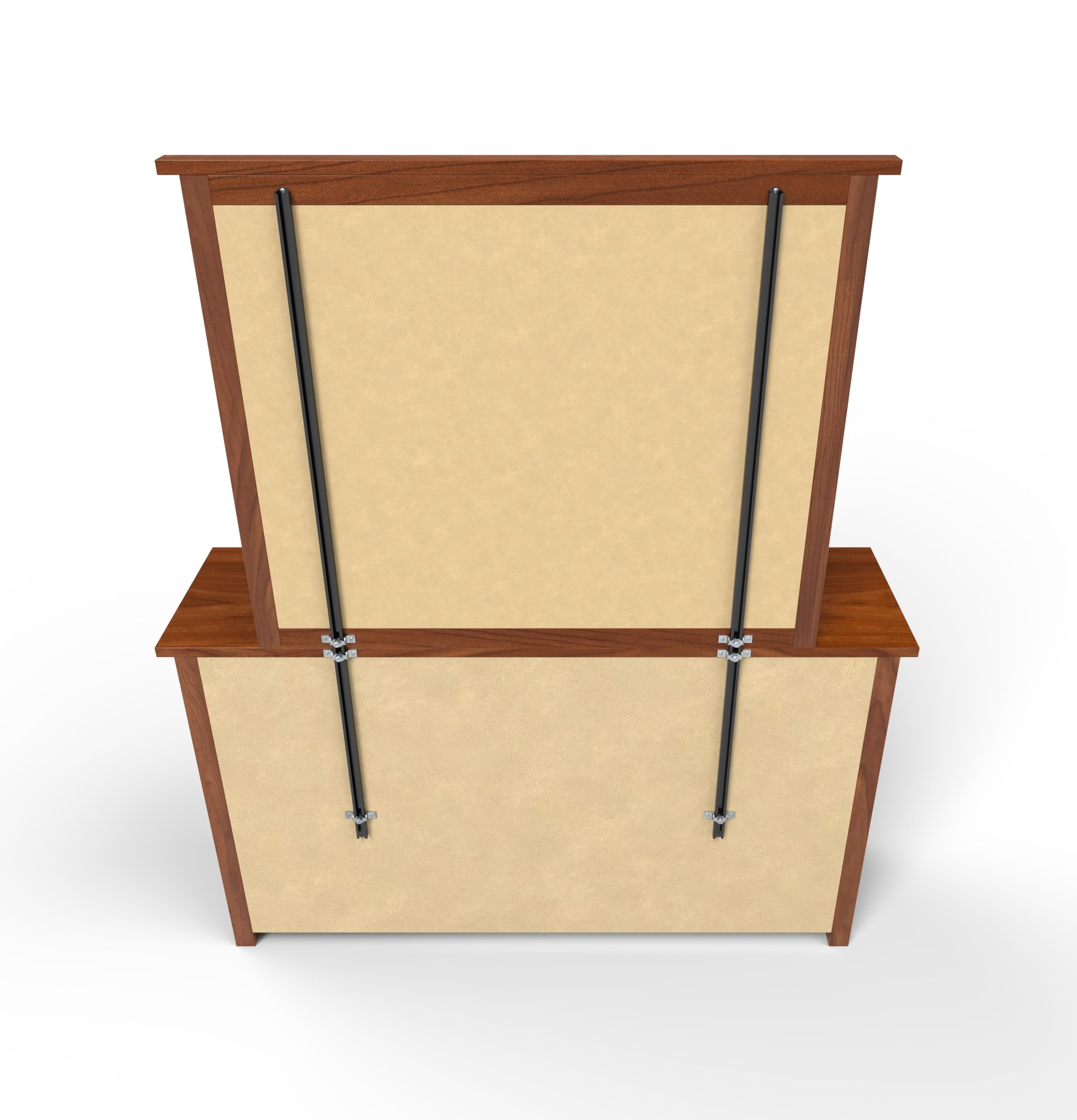 Universal Mirror Support System | Adjustable Mounting Brackets | Attach to Dressers & Other Furniture | Add Safety & Stability to Mirror Dressers | 60"