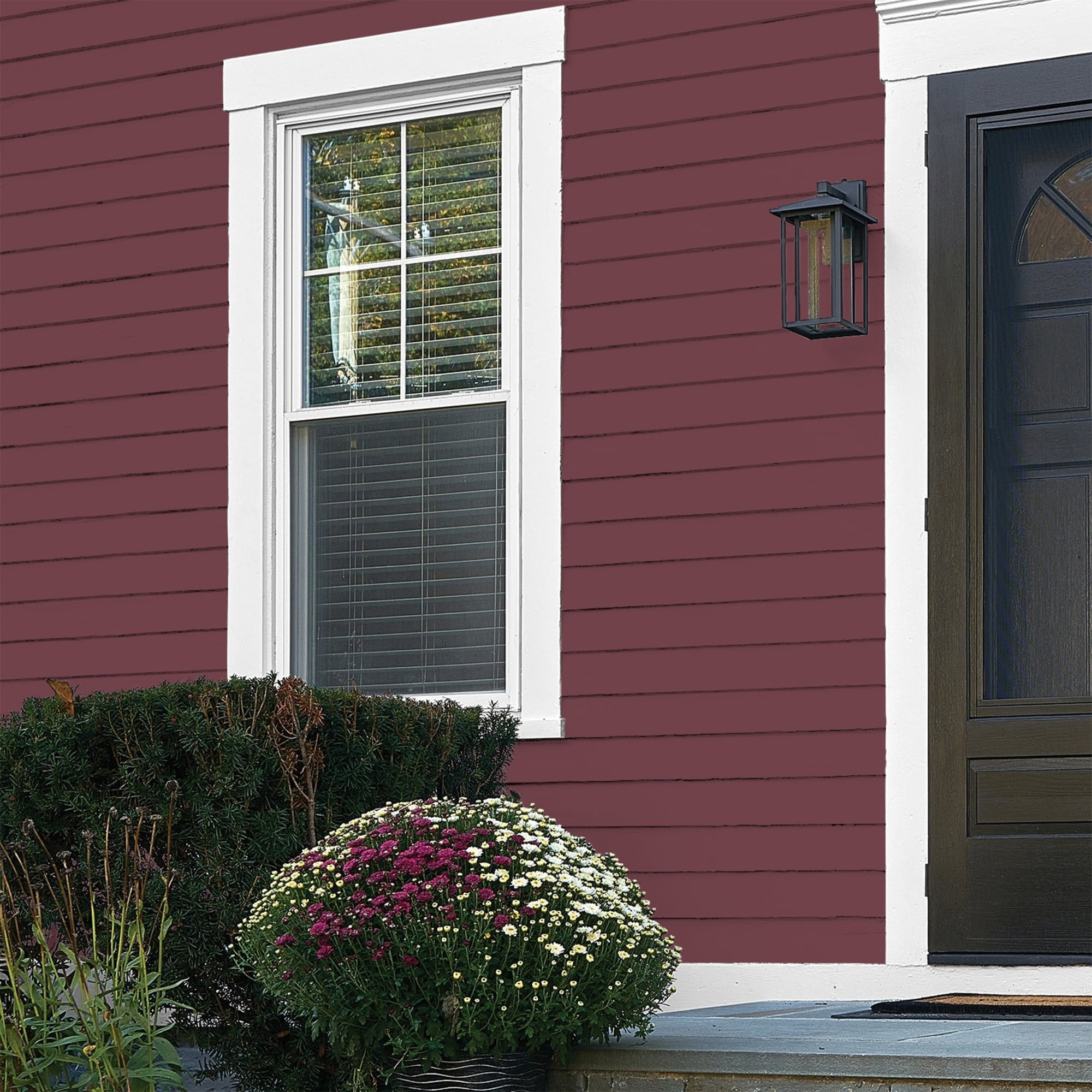 Glidden High Endurance Plus Red Red Wine Flat Exterior Paint and Primer, 1 Gallon