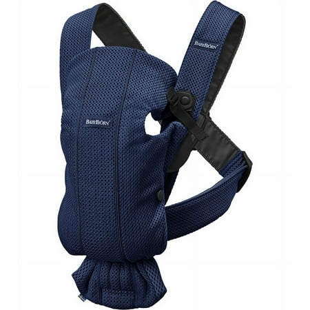 UPC: 0874594000131 | BabyBj rn Baby Carrier Mini 3D mesh Navy Blue 3D mesh Navy blue