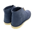 thumbnail image 2 of DANIELA FARGION Navy Suede Leather Derby Shoes-10 for Mens, 2 of 4
