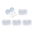 thumbnail image 3 of Caja de almacenamiento portátil para lentes de contacto, contenedor de 2-4 paquetes, 5 uds. 2 piezas, 3 of 10