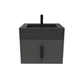thumbnail image 2 of Nile 24" Black Wood Floating Vanity with Black Top and Black Trim, 2 of 10