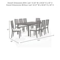thumbnail image 4 of Crosley Furniture Greer 9-Piece Dining Table Set For 8, 4 of 10