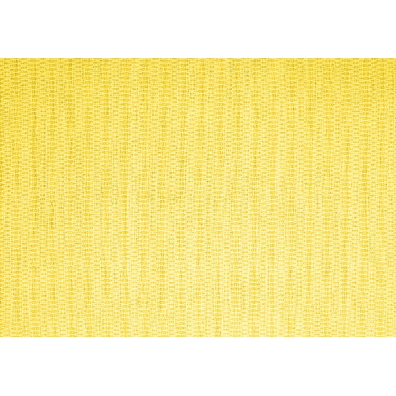 Ahgly Company Machine Washable Indoor Rectangle Solid Yellow Modern Area Rugs, 3' x 5'