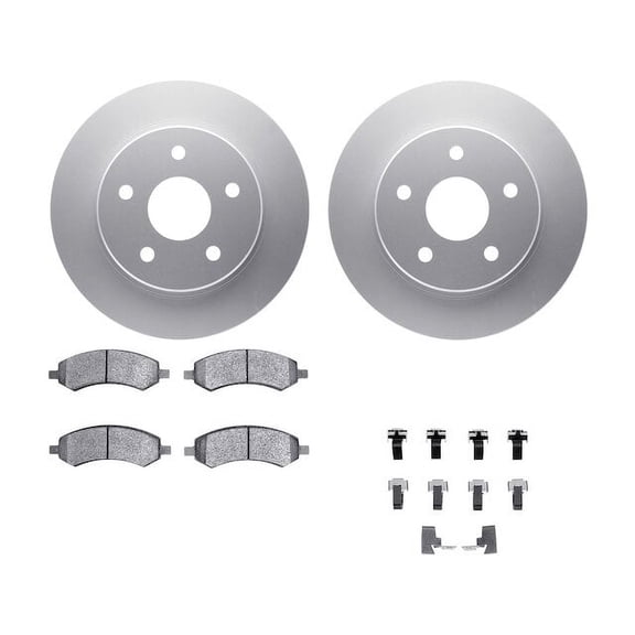 Front Brake Pad and Rotor Kit - Compatible with 2019 - 2023 Ram 1500 Classic - Dynamic Friction