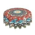 thumbnail image 5 of ZUMAS pink flower Round Tablecloths Are Soft And Comfortable, Re-Washable, Suitable For Cafes, Buffets, Picnics, Weddings And Parties., 5 of 7