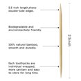 thumbnail image 3 of BLUE TOP Wood Bamboo Individually Cello Wrapped Toothpicks 2.5Inch Pack 1000 High-class Appetizer Picks Sturdy Food Pick for Appetizers Cocktails Fruit Olive picks., 3 of 7