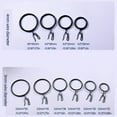 thumbnail image 3 of 60Pieces Metal Curtain Rings and Pin Hooks Long Time Use for Drapery for Home or Office, 3 of 8