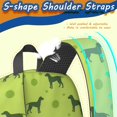 thumbnail image 5 of Dog and Dot Green Pattern 17" Waterproof Oxford School Backpacks for Teens, S-Shape Padded Straps, for School, Travel, Hiking, Camping, 5 of 5