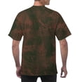 thumbnail image 4 of DPTALR George Trendy Men's Solid Color Loose Elastic Casual Sports Short Sleeve T-shirt,Coffee,Big and Tall Men XXXXL, 4 of 6
