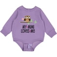 thumbnail image 2 of Inktastic My Mimi Loves Me Girls Owl Baby Fleece Bodysuit, 2 of 4