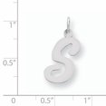 thumbnail image 2 of 925 Sterling Silver Dainty Letter S Initial Name Monogram Necklace Charm Pendant, 2 of 6