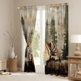 thumbnail image 3 of Castle Fairy Tiger Animal Black Out Curtains,Vintage Curtains Pack of 2 (42x63 Each), 3 of 6