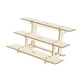 thumbnail image 4 of QSTDGVPW 3 Tier Corner Tiered Display Stand 3 Step Corner Display Rack for Tradeshows Straight wood color, 4 of 9