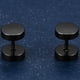 thumbnail image 4 of unbranded 1Par Pendientes De Inoxidable Negro Para Exclusivo, 4 of 4