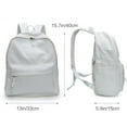 thumbnail image 3 of Zicac Unisex DIY Canvas Backpack Daypack Satchel Backpack(Natural White), 3 of 4