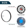 thumbnail image 3 of Unique Bargains Car Wheel Hub Centric Rings Durable Wheels Center Shaft Shock Absorbing Hubrings Black 2 Pcs Polycarbonate OD 110.1mm to ID 100.1 mm, 3 of 7
