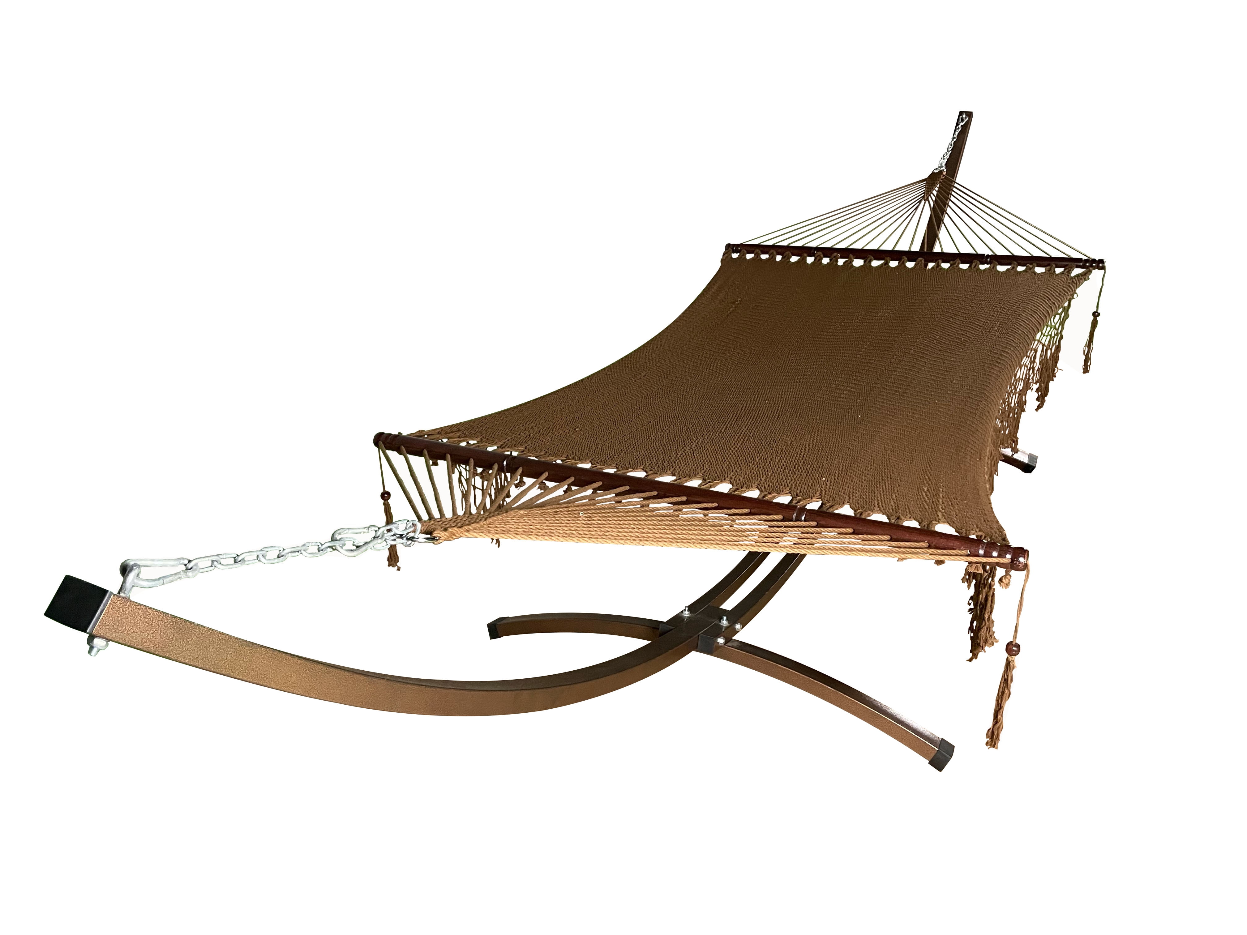 Petra Leisure 15 Ft. Indoor/Outdoor Heavy Duty Bronze Steel Arc Hammock