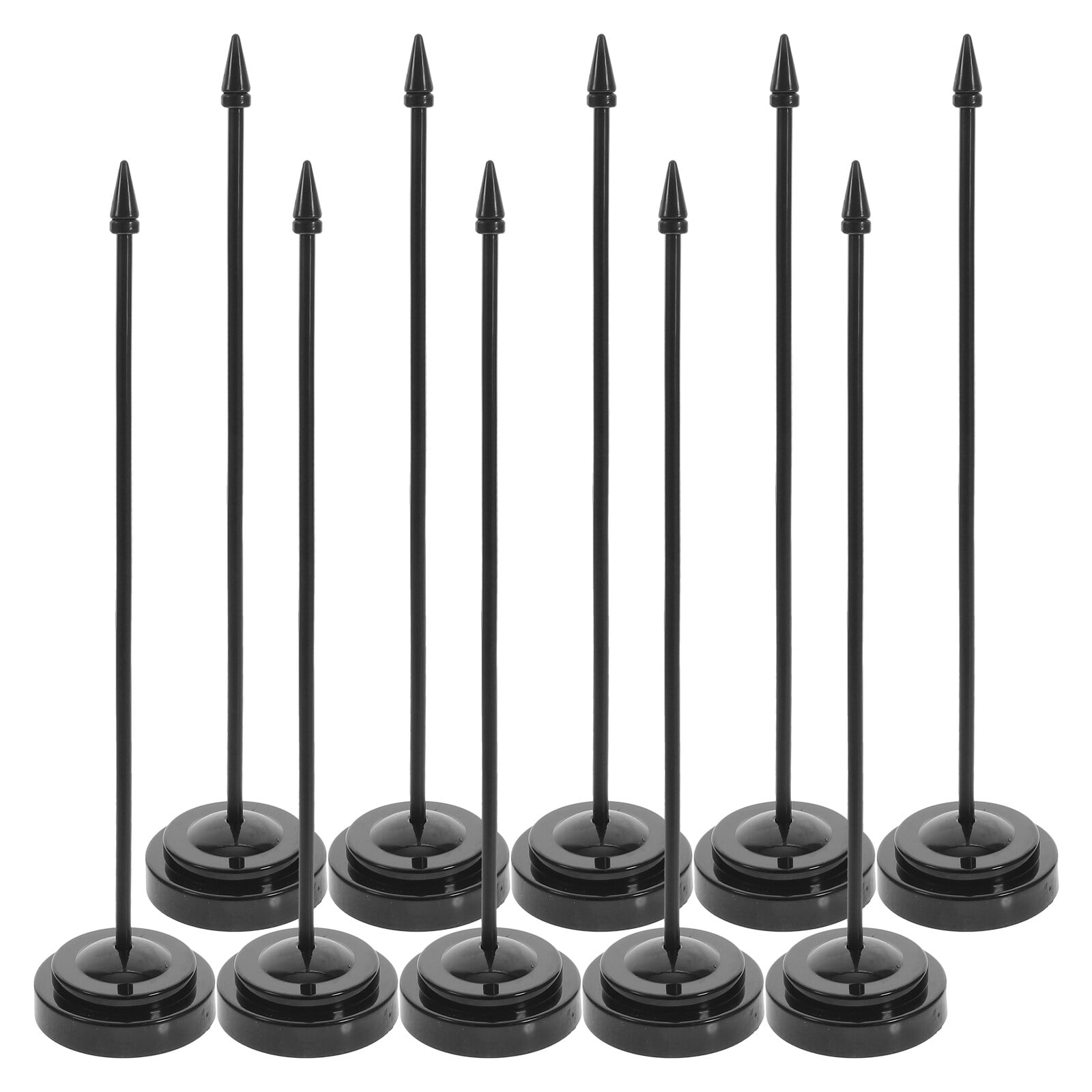 12pcs Desktop Small Flag Holder Flag Support Desk Flag Holder Flagpole