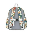 thumbnail image 3 of Cute Dinosaur Pattern Backpack for School,Cute School Bag,Schoolbag with Adjustable Shoulder Straps & Padded Back,13.4"x11"x4.7", 3 of 6