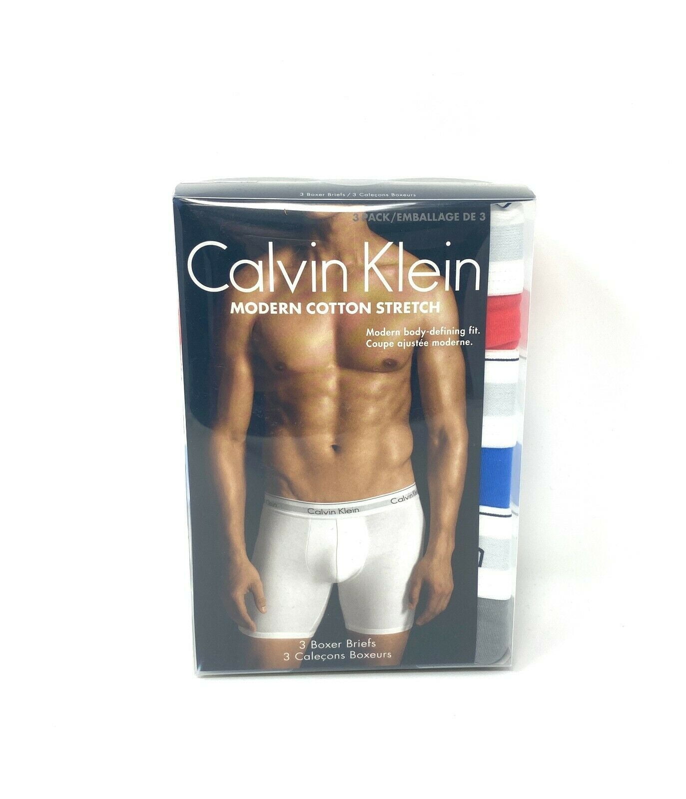 Calvin Klein NB2381901 Men's Cotton Stretch 3 Pack Boxer Briefs