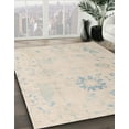thumbnail image 3 of Ahgly Company Machine Washable Indoor Rectangle Abstract Wheat Beige Area Rugs, 5' x 7', 3 of 7