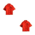 thumbnail image 2 of Qarigey Hiphop estilo casual niños camisa fiesta de niños otoño primavera tops ropa de rendimiento streetwear manga corta 140 cm Manga corta 140cm 2piezas, 2 of 6