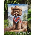 thumbnail image 3 of Yorkshire Terrier Yorkie Cowboy Welcome House Flag, 3 of 5