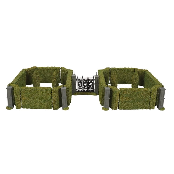 Department 56 Harry Potter Village Hedge & Gate Accessory Figurine Set, 25 Pieces 2.6in H
