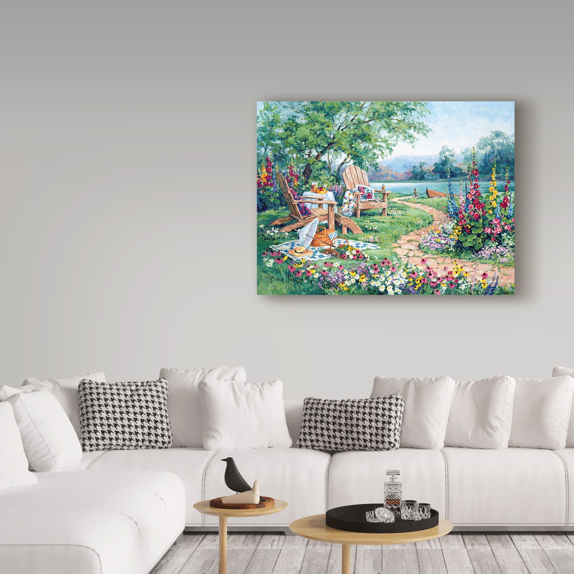 Trademark Fine Art 'Lakeside Afternoon' Canvas Art by Barbara Mock