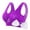 Purple, variant on SIYUDAN Women's Plus Size Proof Running Fitness Yoga Vest Thin Padded No Wire Push Up Breathable Sports Bra, Size M