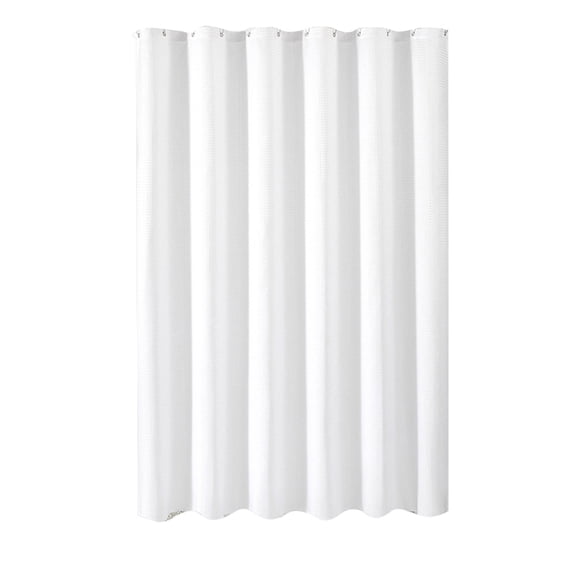 Hvmvliv Shower Curtain with Hooks (70x70in 12pc hooks) Shower Curtain for Bathroom Polyester Water-Proof Long Shower Curtain Hotel Style Weighted Hem Bath Curtain Sets Protects Privacies White