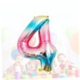 thumbnail image 3 of WHAMVOX Birthday Number Balloon Aluminium Film Balloon with Gradual Color Change for Decor, 3 of 8