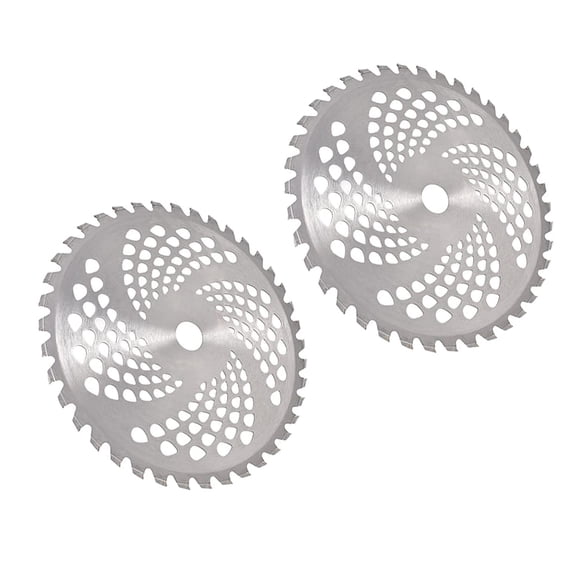 PET-U 2pk 10 40 Teeth Carbide Blades for Brush Cutter, Trimmer, Weed Eater Blade, Bore 1