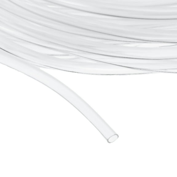 Uxcell Clear Tubing, 2mm ID x 2mm OD - 15ft Tube Lightweight Vinyl Hose, Transparent Flexible Plastic Water Tubing for Air Oil Water Transfer Aquarium Irrigation