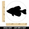 thumbnail image 2 of Crappie Fish Silhouette Rubber Stamp for Scrapbooking Crafting Stamping - Small 3/4 Inch, 2 of 7