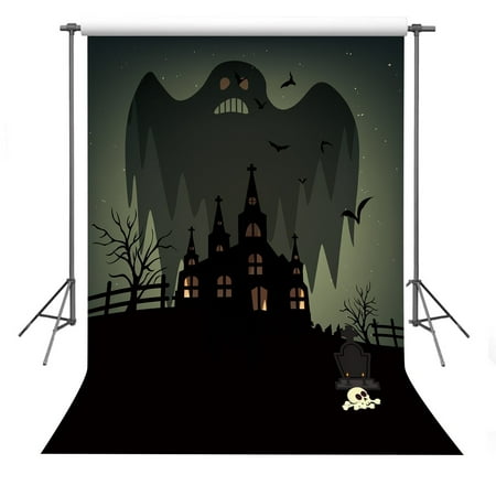 Image of Photo Background 5x7ft Horror ghost Photography Backdrop Props For Halloween Theme Party