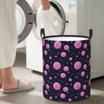 thumbnail image 5 of Fotbe Pink Planets And Stars Pattern Laundry Basket with Handles, Waterproof Large Laundry Hamper, Wash Bag for Corner Dorm, Rolling Laundry Basket with Handles-Medium, 5 of 6