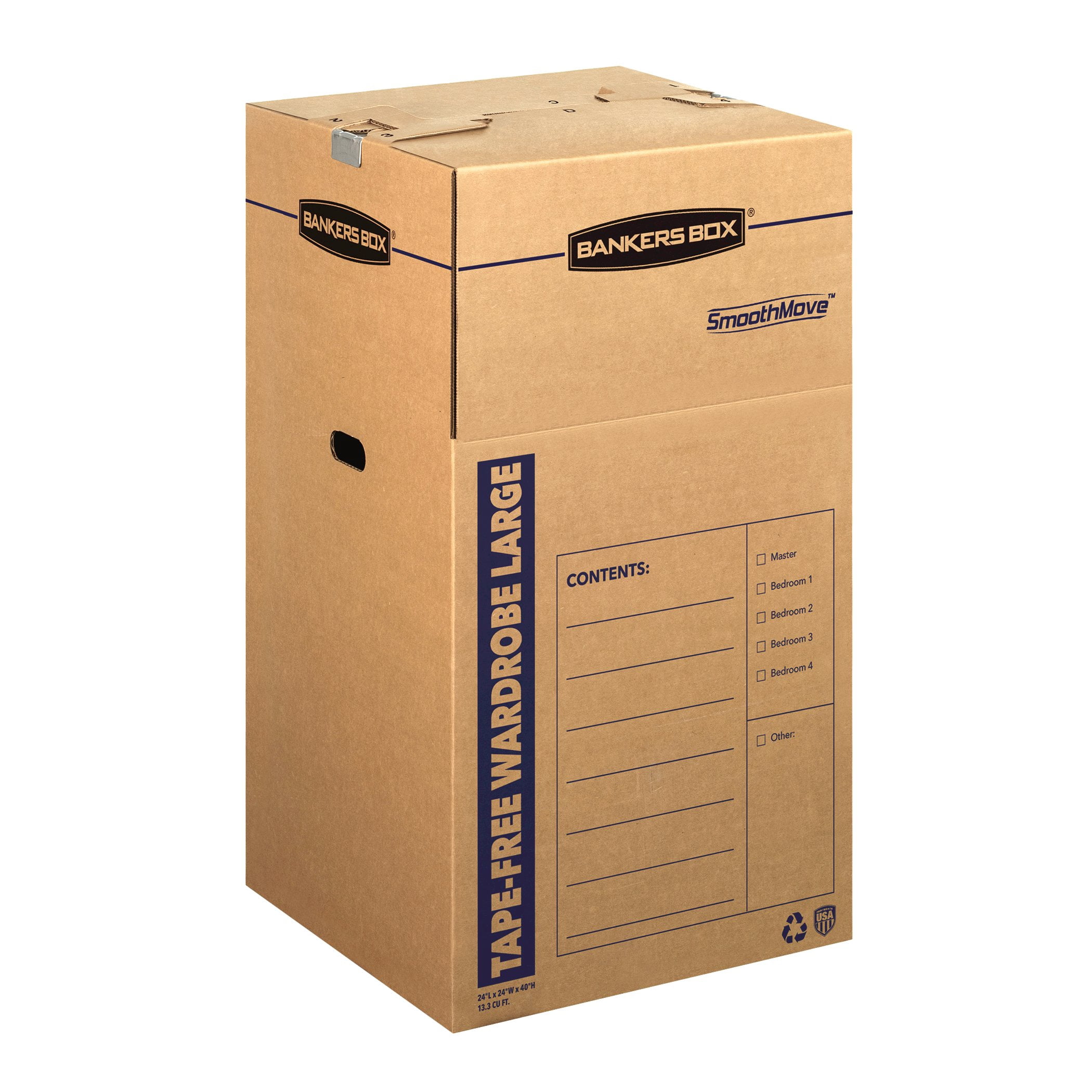 SmoothMove™ Large Tape-Free Wardrobe Box