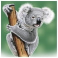 thumbnail image 2 of Cuadros Decorativos Resina de diamante redondo de la serie Animal Koala pequeño Tmvgtek embutido en tela, 2 of 9
