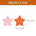 thumbnail image 3 of RENACLIPY Wooden Five-Pointed Star Buttons for DIY Crafts and Scrapbooking, 3 of 6
