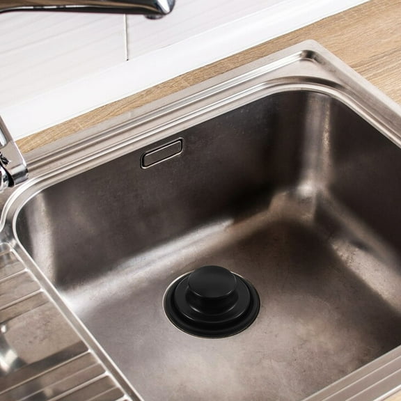 Black Stainless Steel Kitchen Sink Stopper for Drain with Secure Fit and Easy InstallationCompatible with Sinks 3.5 inches