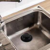 Black Stainless Steel Kitchen Sink Stopper for Drain with Secure Fit and Easy InstallationCompatible with Sinks 3.5 inches
