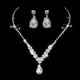 thumbnail image 4 of Conjuntos de joyas de diamantes de imitación de cristal para dama de honor nupcial de boda, gargantilla llamativa, collar, pendientes colgantes, conjuntos para fiesta de boda y graduación, 4 of 5