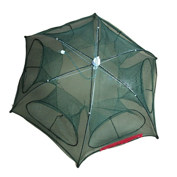 Deals Holes Automatic Fishing Net Shrimp Cage Nylon Foldable Crab Fish Trap 2025 New