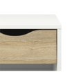 thumbnail image 4 of Pemberly Row Table de Nuit en Blanc et Chêne, 4 of 8