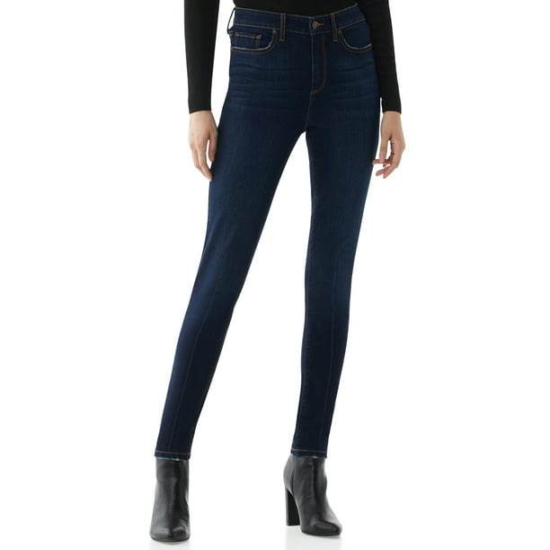 Scoop Women's High-Rise Skinny Jeans - Walmart.com