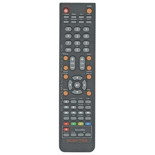 Sceptre X325BVREM 142022370001C TV Remote Control for E245WDFHDR
