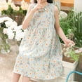 thumbnail image 6 of Delliss Girls Cotton Dress Summer Daisy Print Sleeveless Sundress Casual Birthday Party Playwear Dresses, 6 of 7